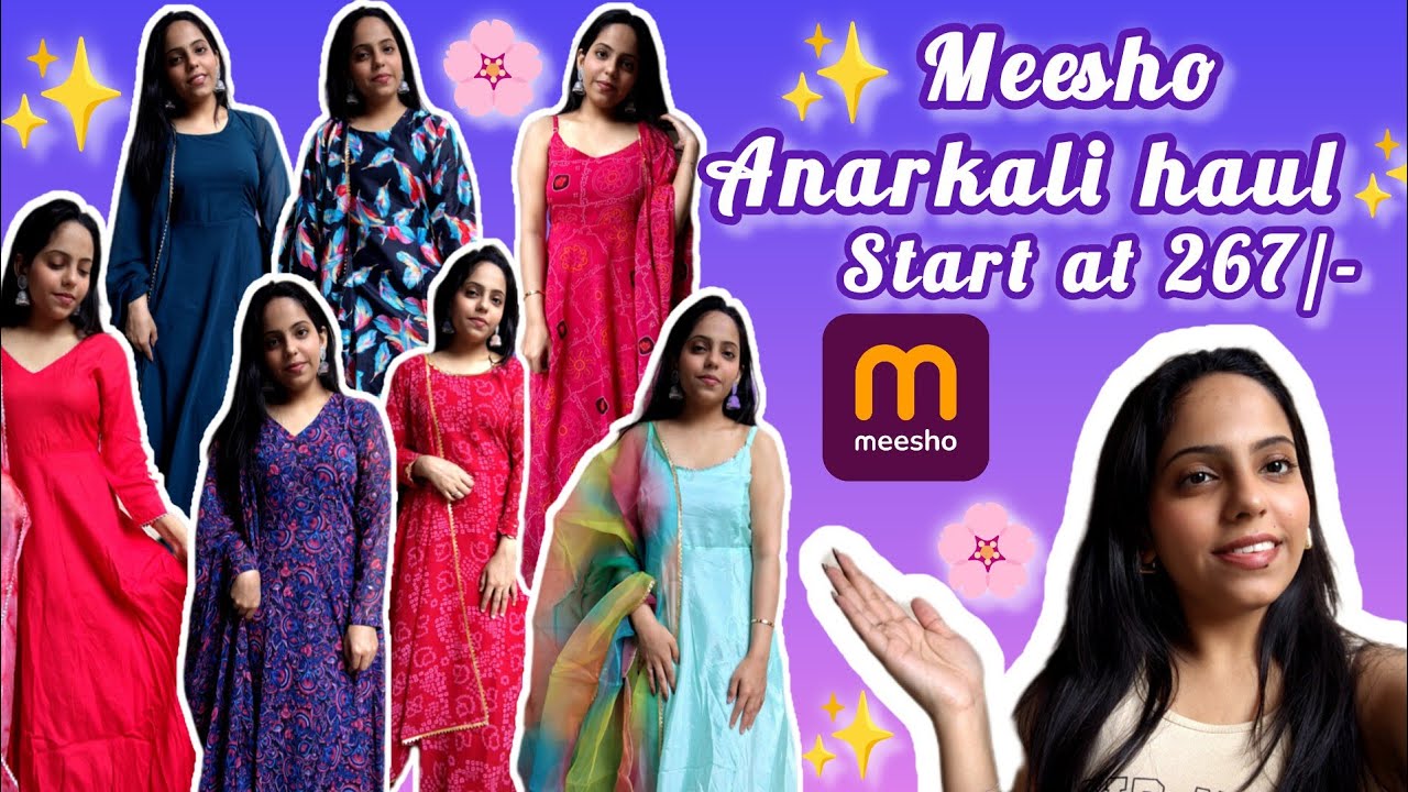 Meesho Anarkali suit haul✨start at 267/-😱