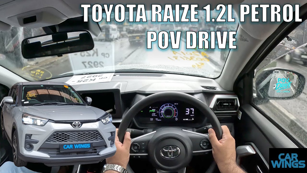 Toyota Raize 1200cc Petrol POV Drive and Review. Non Turbo Model (Car Wings)