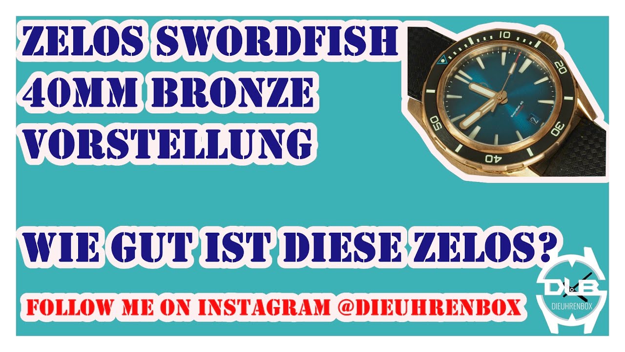 Zelos Swordfish 40mm Bronze Vorstellung Deutsch! meine erste Zelos und nicht die letzte ;)