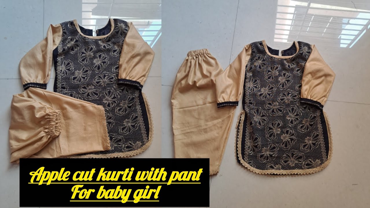Gol Daman kurti and pant for baby girl 2year baby girl full cutting stiching 