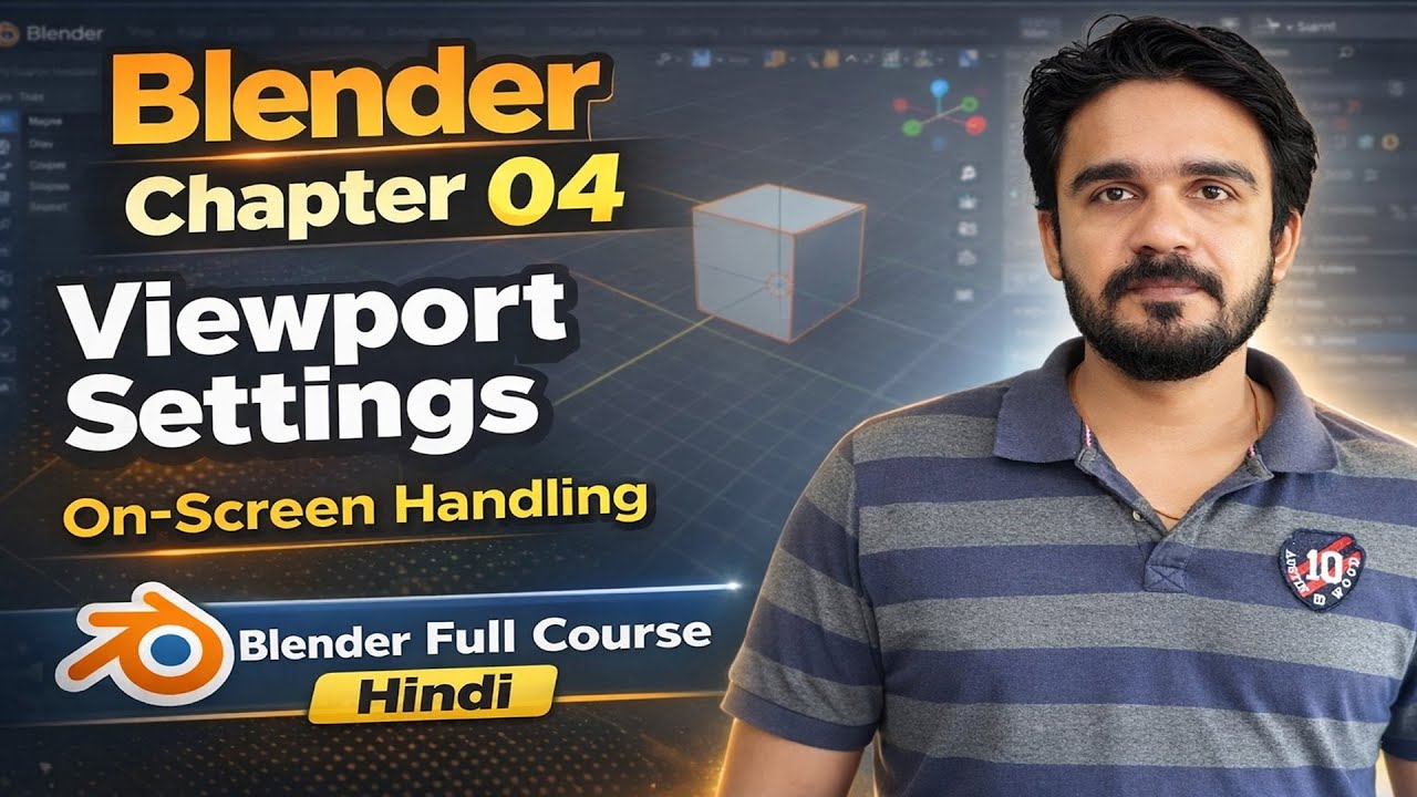 Blender Chapter 04: Viewport Settings & On-Screen Blender Handling Features