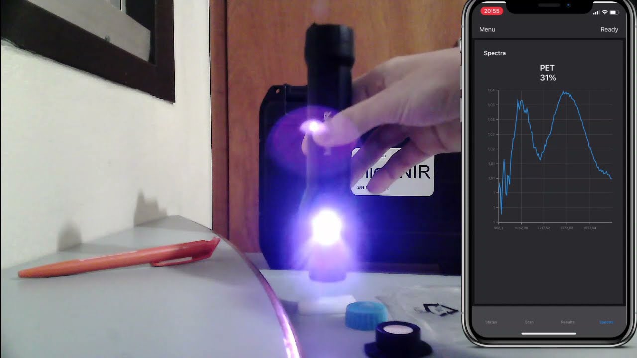 Plastic identification using MicroNIR