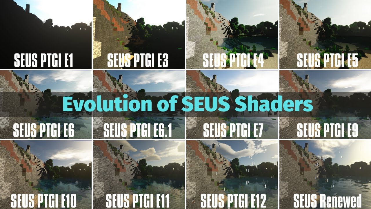 SEUS Ray-Tracing Shaders Comparison - SEUS PTGI Evolution [1.16.1]