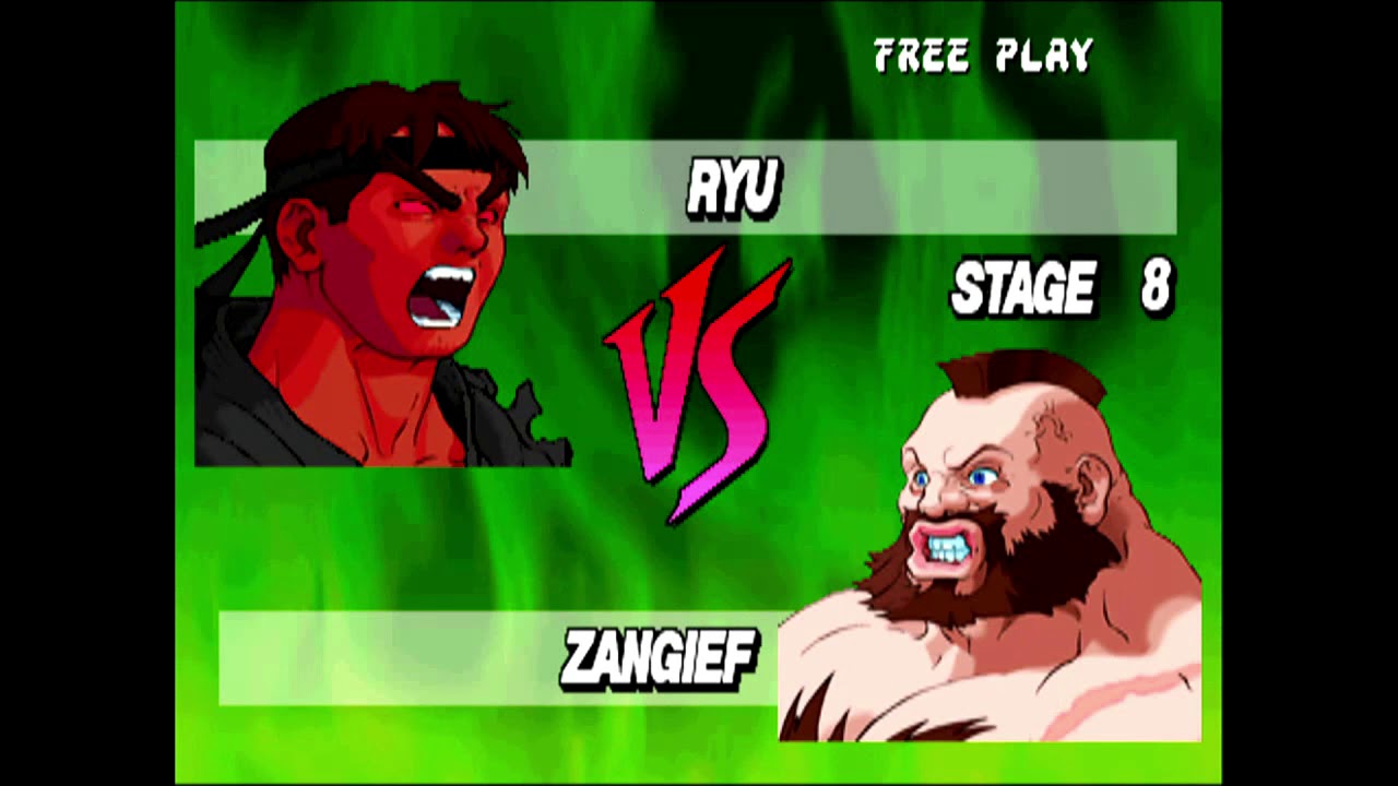 Street Fighter EX Plus (Arcade) Playthrough as Evil Ryu