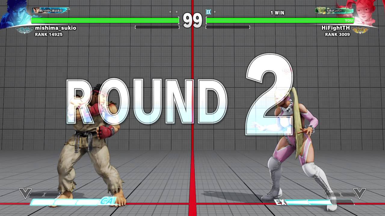 Street Fighter V - HiFightTH (R.Mika) vs mishima_sukio (Ryu)