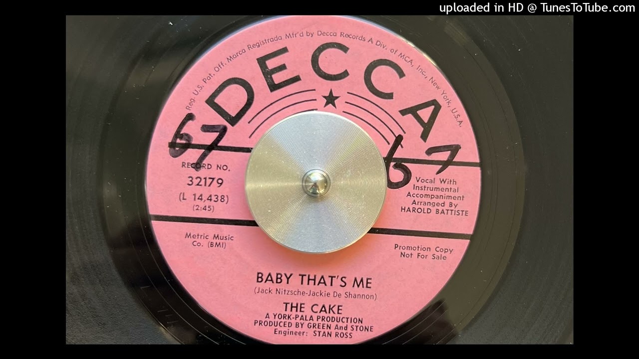 The Cake - Baby That's Me (Decca) 1967