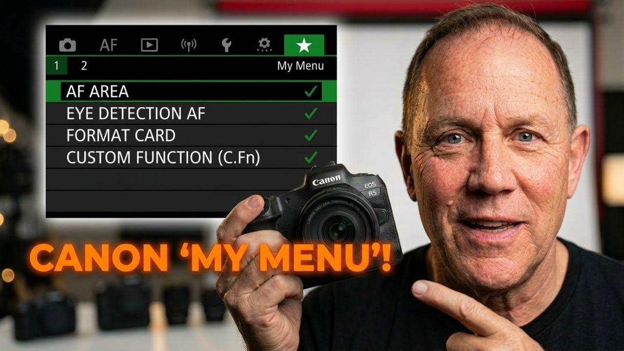 Экономьте время с Canon My Menu — функцией, необходимой каждому фотографу.
