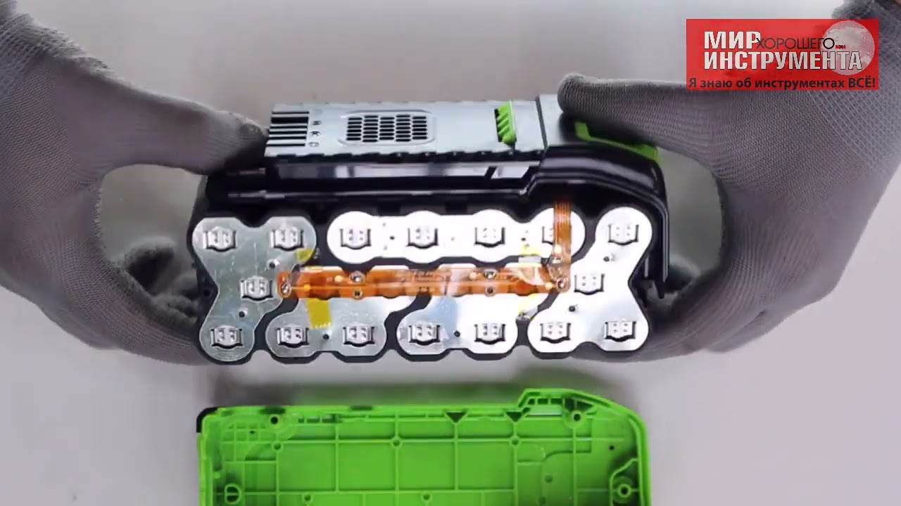 Тест аккумулятора Greenworks G40B8, 40V, 8 А*ч журналистами Мир Хорошего Инструмента (арт 2951607)