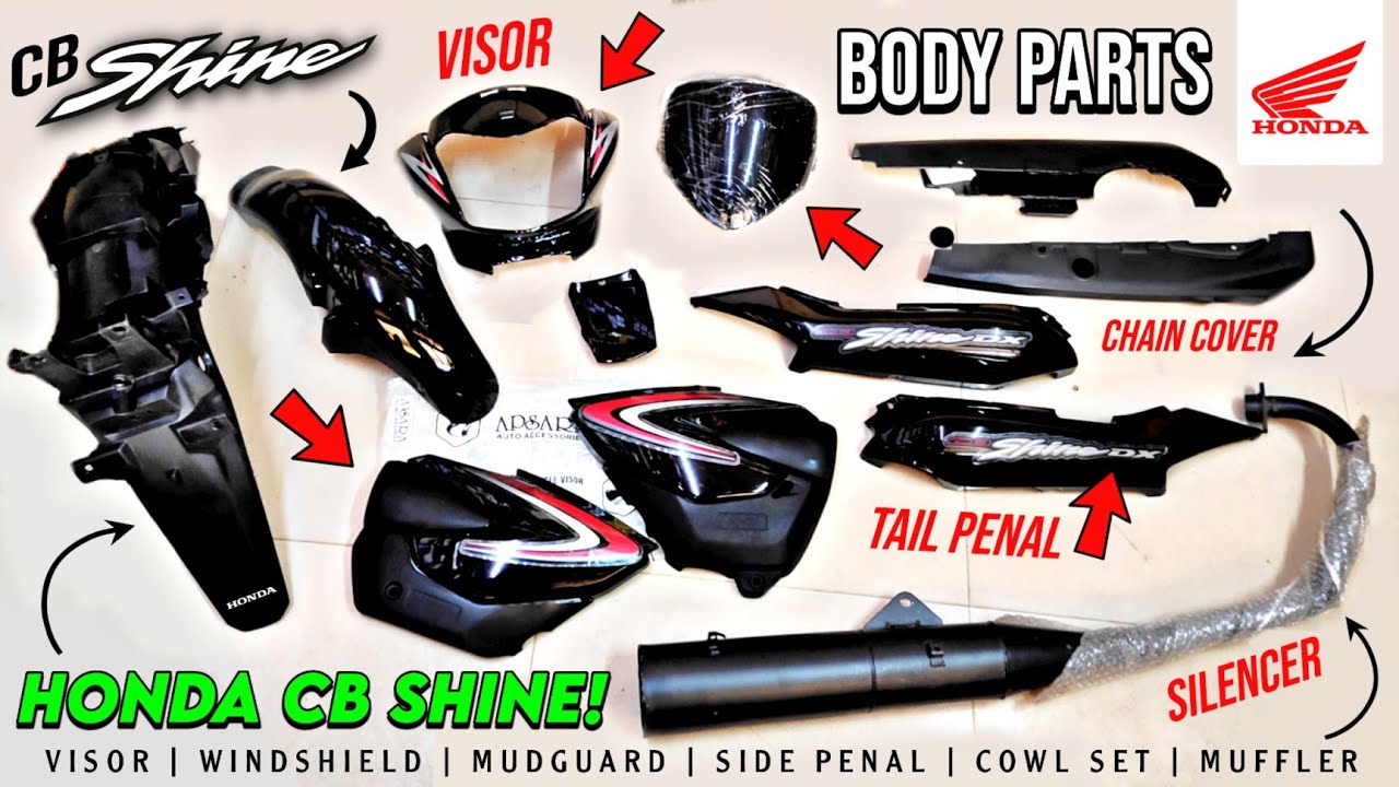 Honda CB Shine Body Parts Price 🔥 | Honda Shine Body Kit | CB Shine BS4 Body Parts | +91 98932 35053