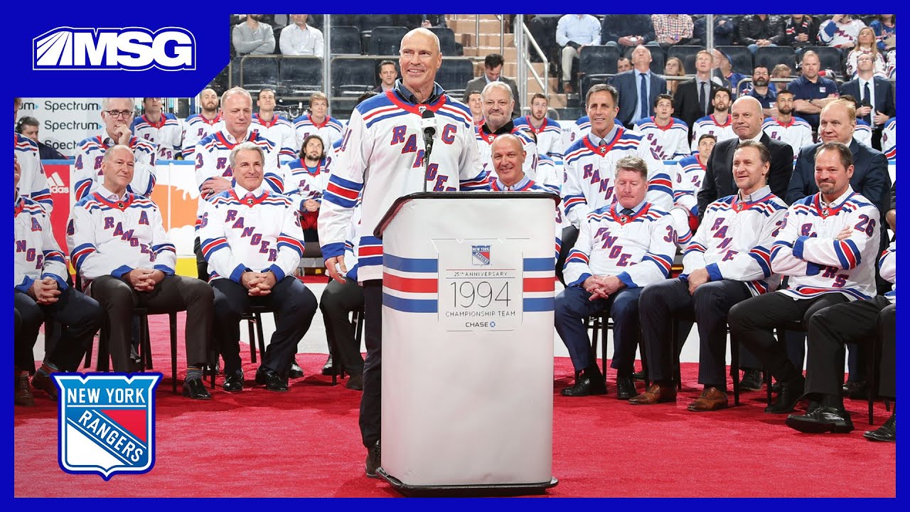 Rangers 1994 Stanley Cup 25th Anniversary Celebration (Full Ceremony)