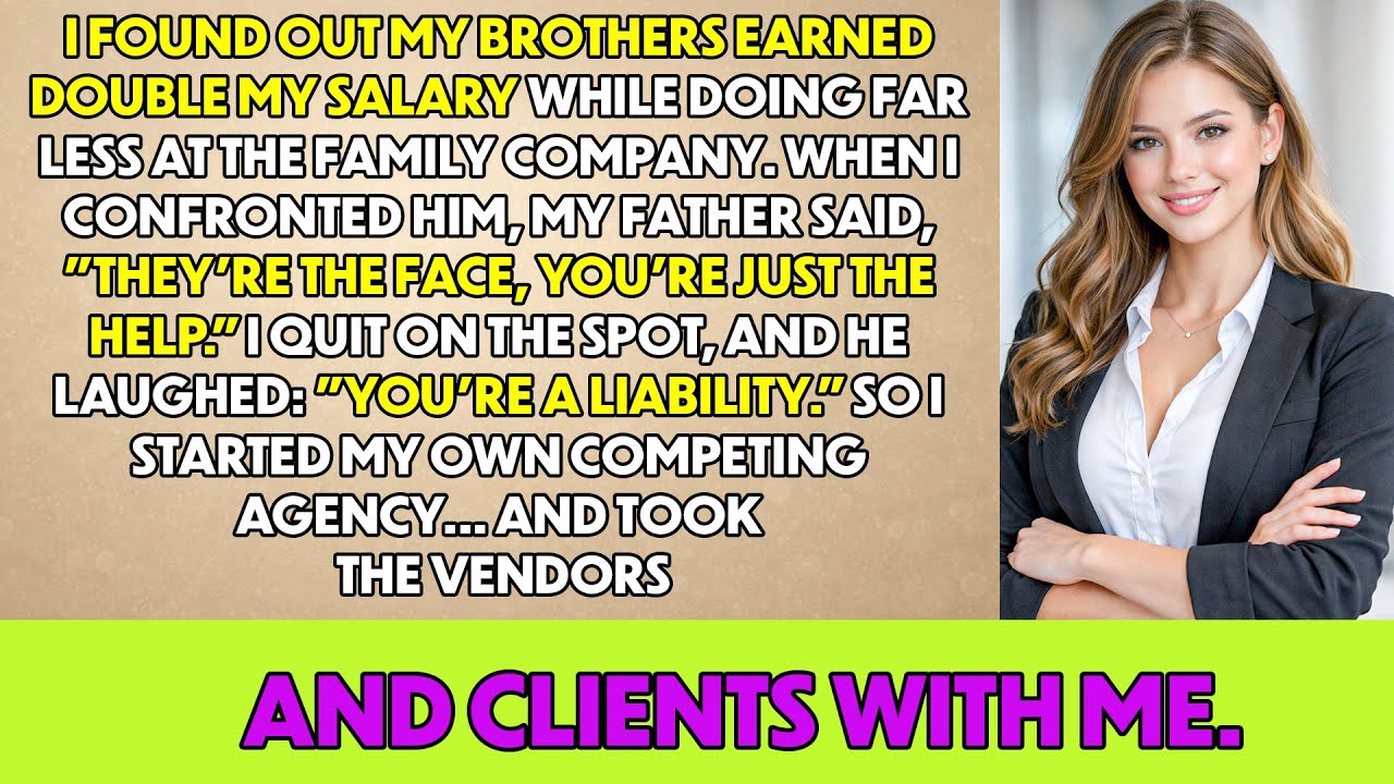 My Father Justified Paying My Brothers Double My Salary — I Quit And He Instantly Regretted It