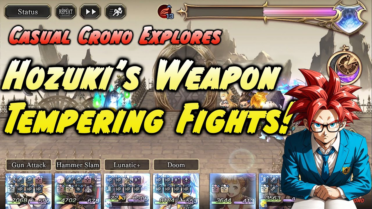 Casual Crono Defeats Another Eden's Hozuki's Weapon Tempering Challenge