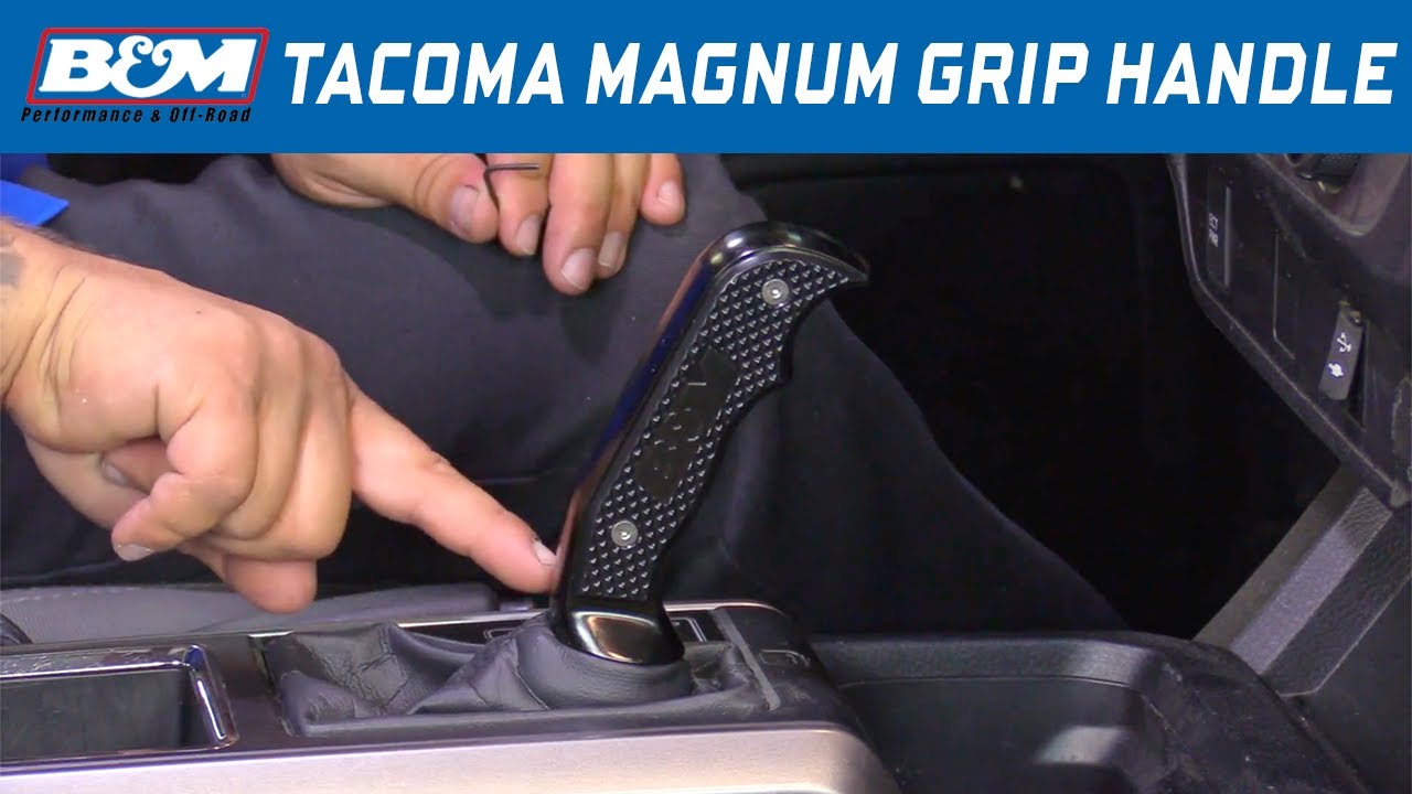 Install: 2016-18 Toyota Tacoma - B&M Magnum Grip Automatic Shift Handle 81099
