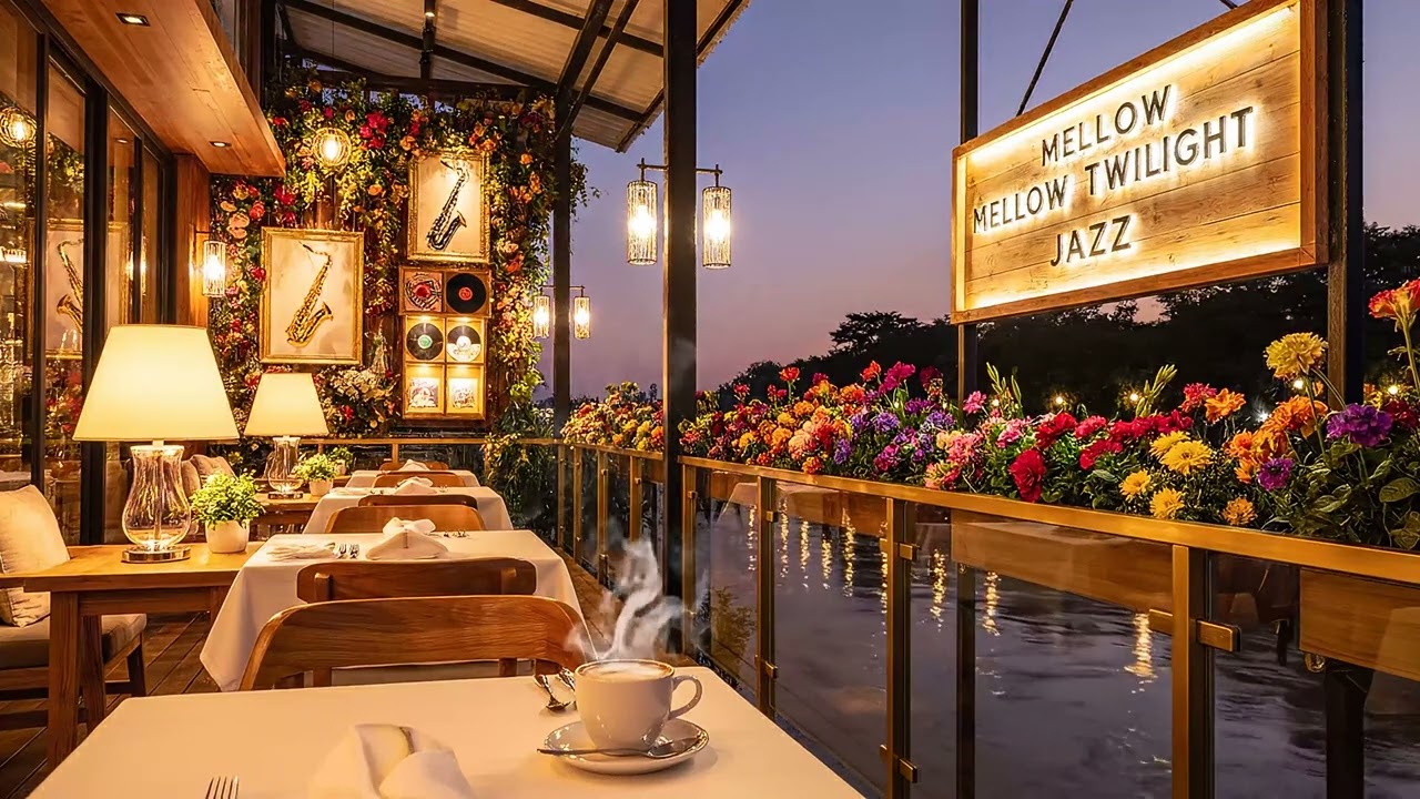 4K Deep Focus Music Spring Cafe Jazz Piano for Intense Study & Work  2 Hours
