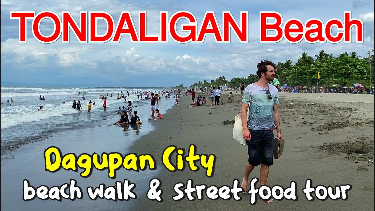 BONUAN TONDALIGAN BEACH - Walk Tour & Street Foods | Most Popular Public Beach of Dagupan City!