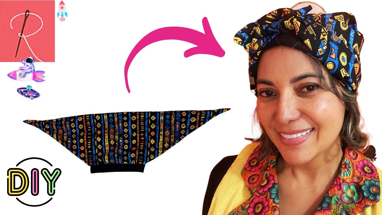 LENÇO TURBANTE 🌟 COSTURA CRIATIVA 🌟 CANAL DA ROSA