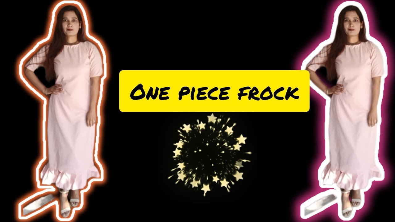 8/100day of outfit from stitching T-shirt banane ki fabric se 😁one piece Banaya