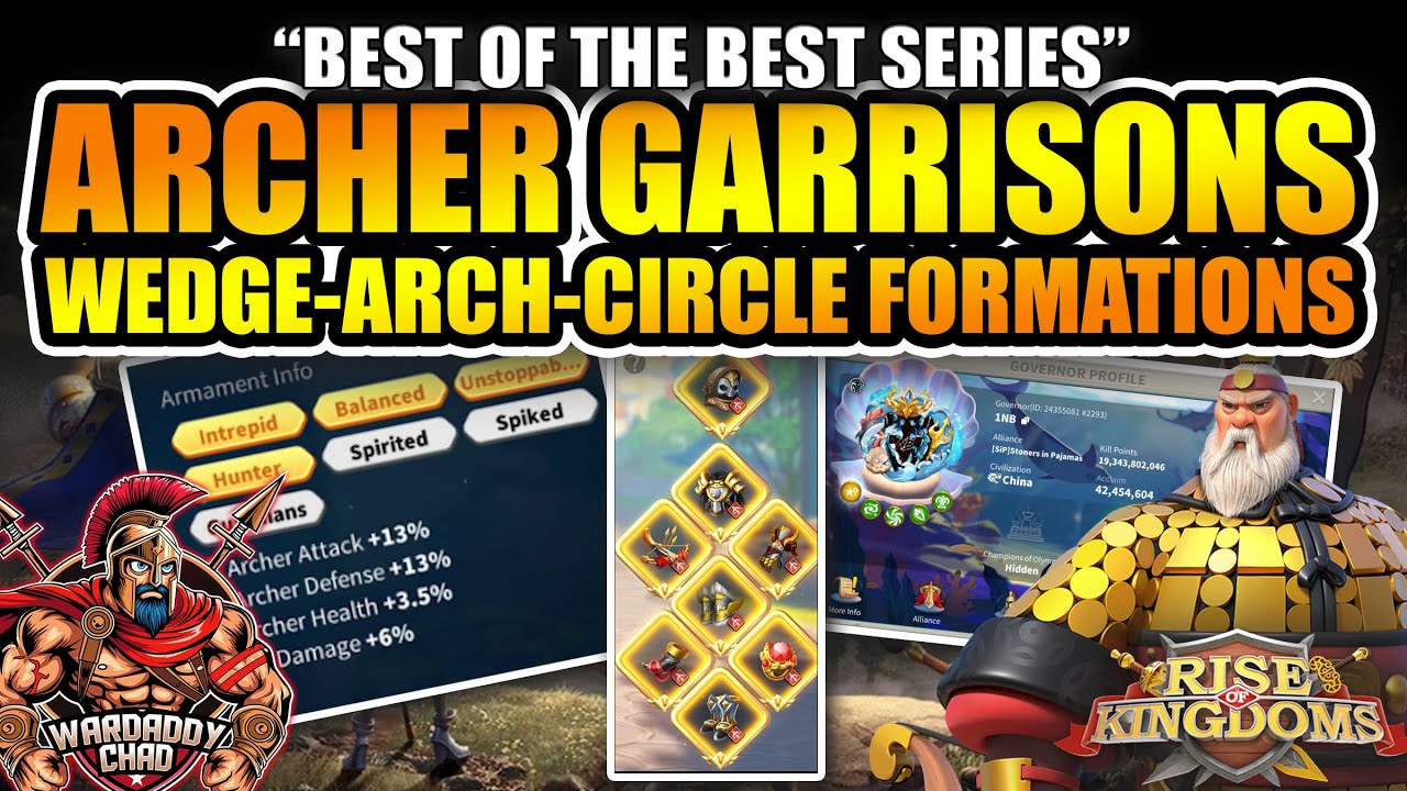 Best Archer Garrisons [All Formations]: Best Of The Best Series - Rise of Kingdoms