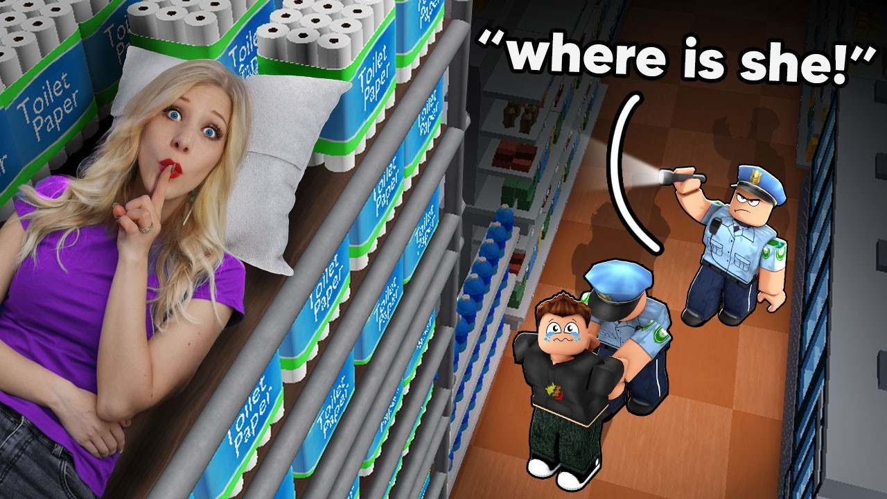 SURVIVING 99 Nights In A Roblox GROCERY Store?