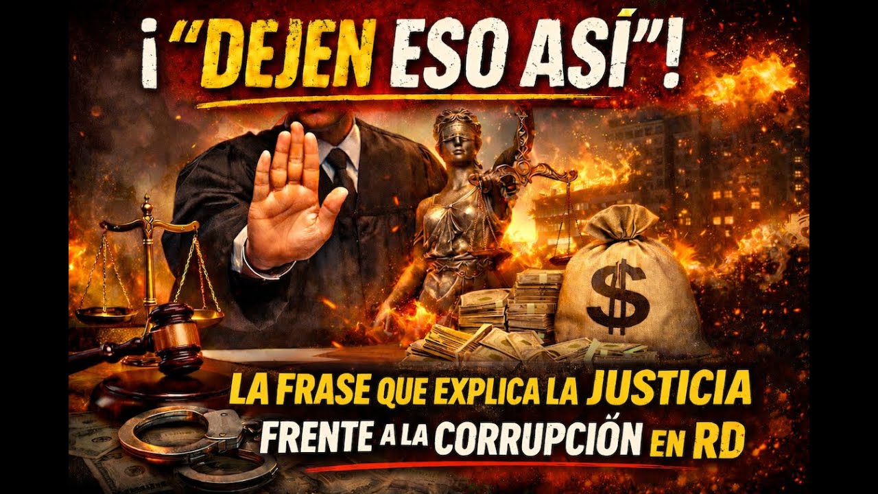 “‘Dejen eso así’: la frase que explica la justicia frente a la corrupción en RD”