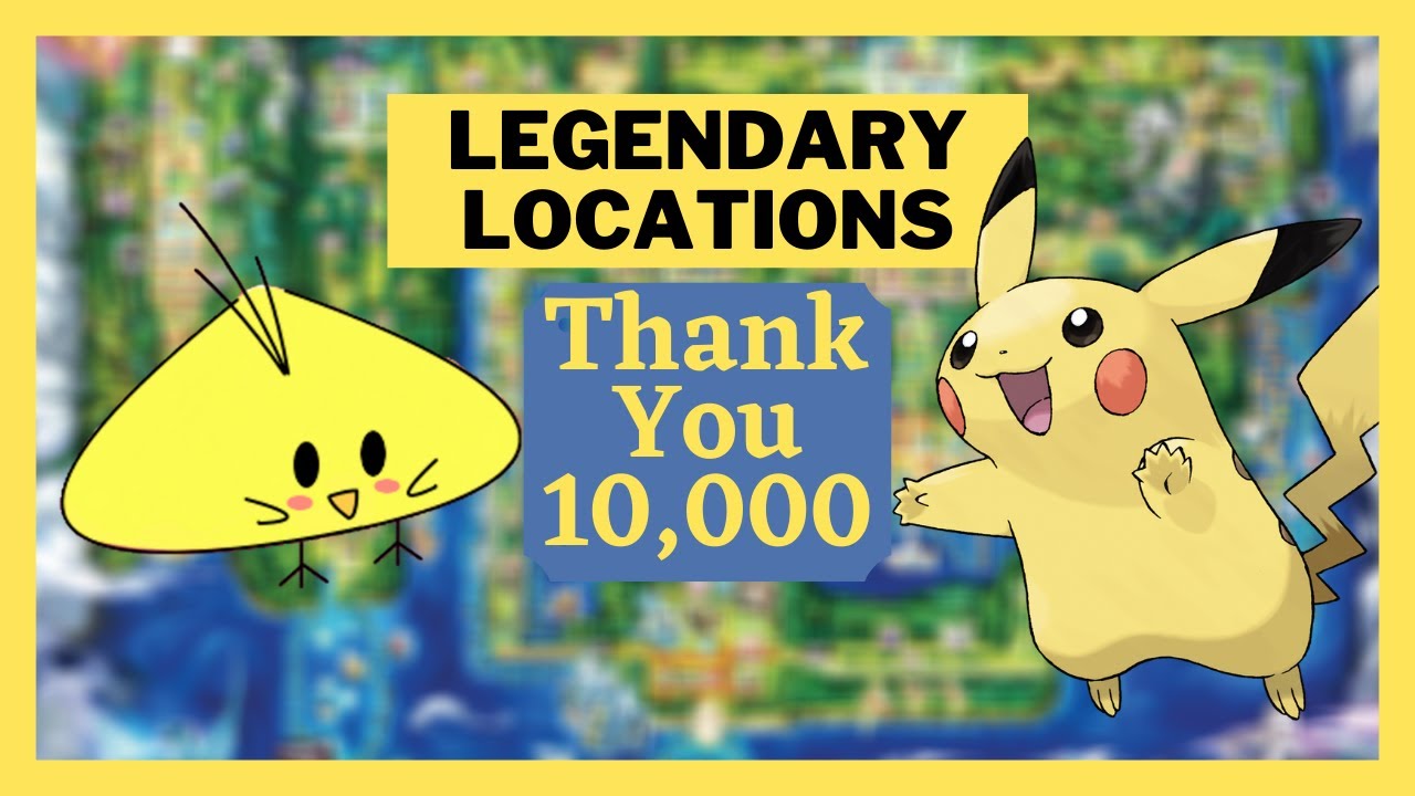 Every Legendary, Mythical, and Ultra Beasts Location (10,000 Subscriber Special)
