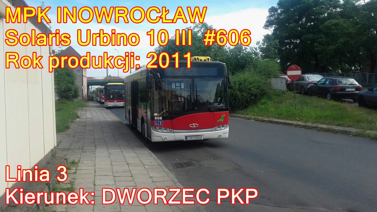 MPK Inowrocław -  Linia 3, Solaris Urbino 10 III #606