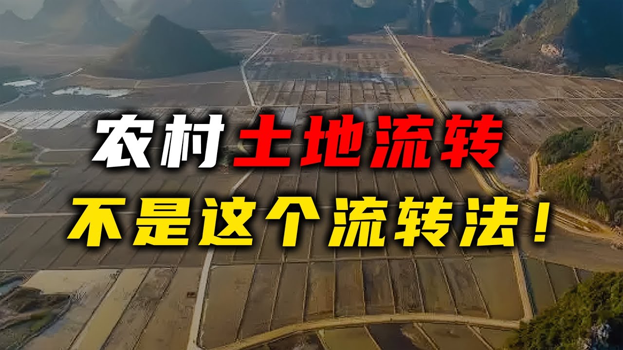 农村土地流转，不是这个流转法！【汤山老王】