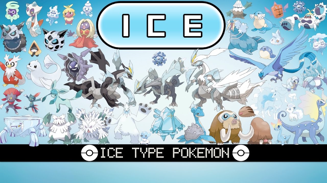 All Ice Type Pok&eacute;mon