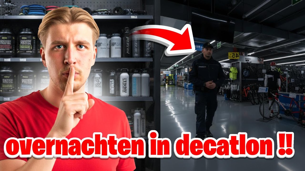 OVERNACHTEN IN DECATLON GAAT FOUT!! #VLOG 13