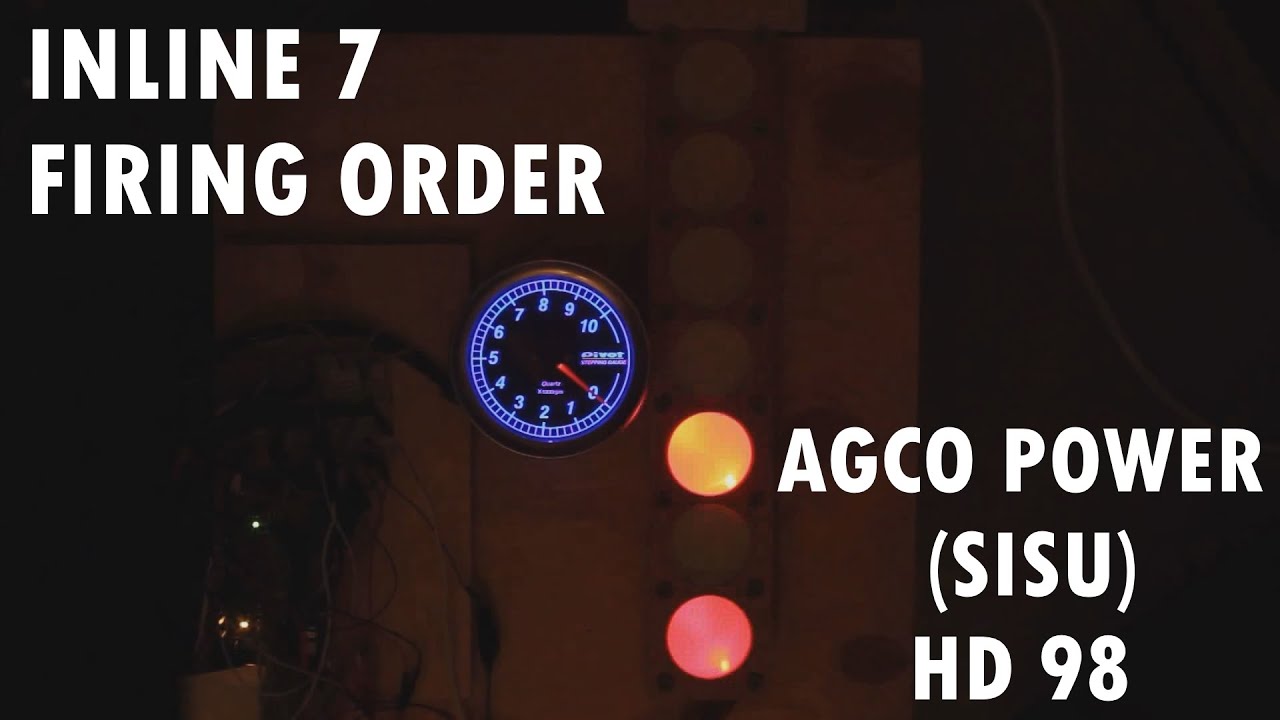 I7 Inline 7 engine firing order (AGCO POWER/SISU HD 98) AudioVisual demonstration 1 2 4 6 7 5 3