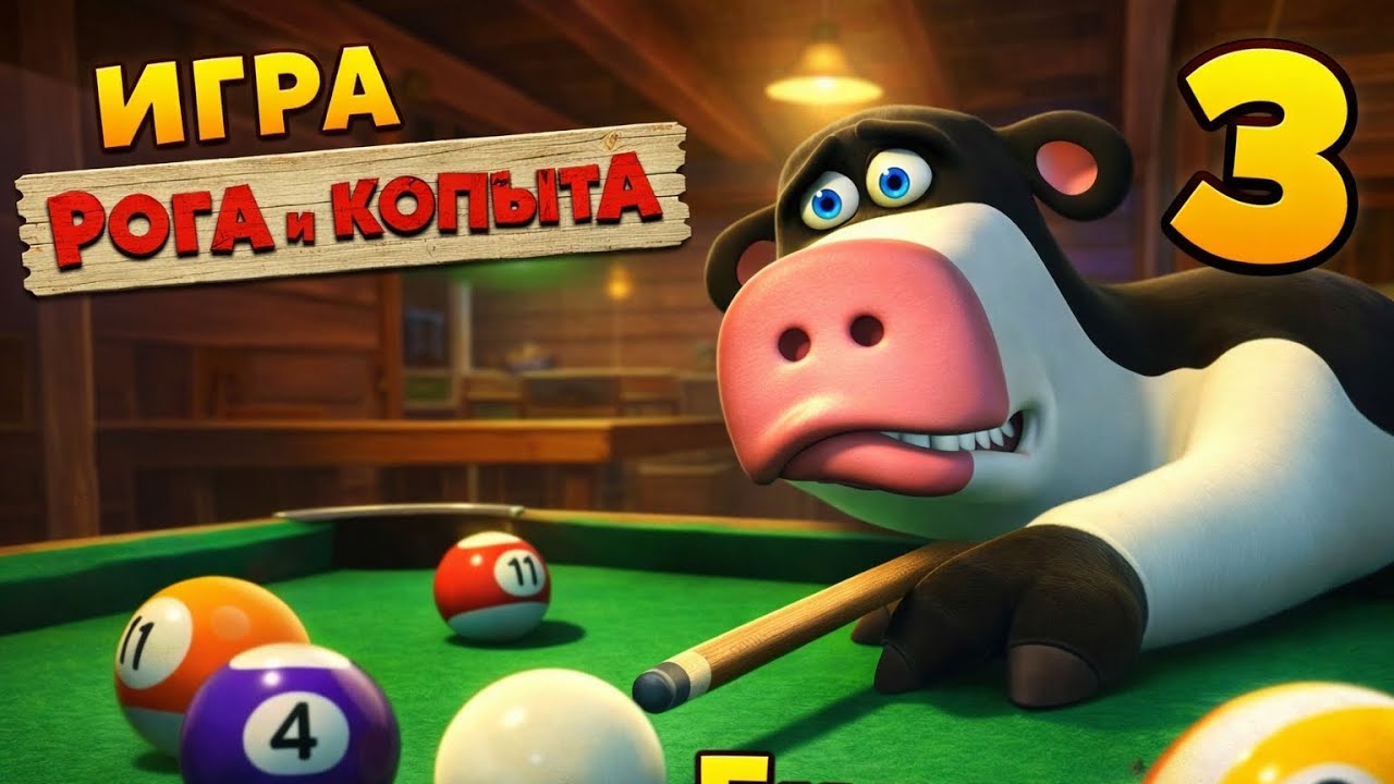 Рога и Копыта 3 часть — БИЛЬЯРД! Прохождение игры