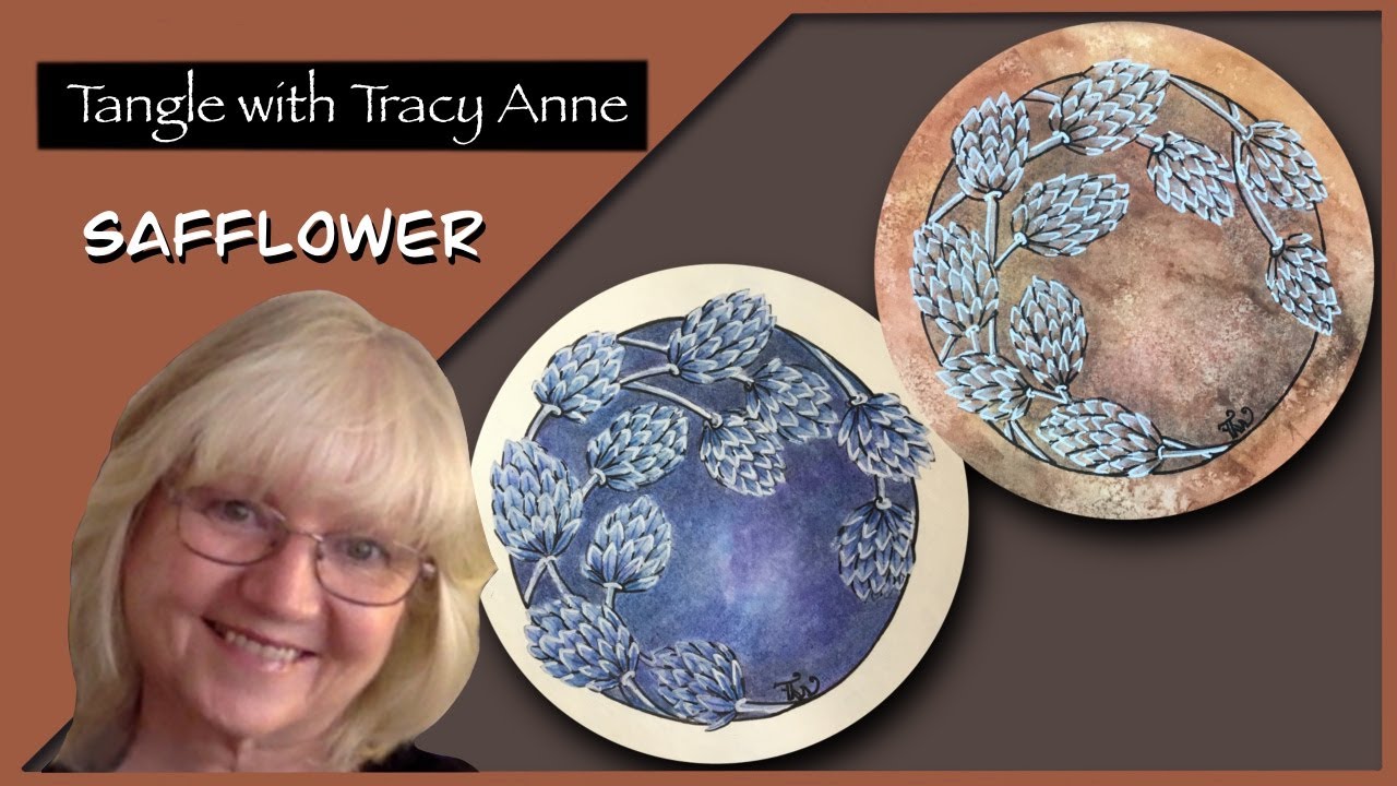Tangle with Tracy Anne - SAFFLOWER