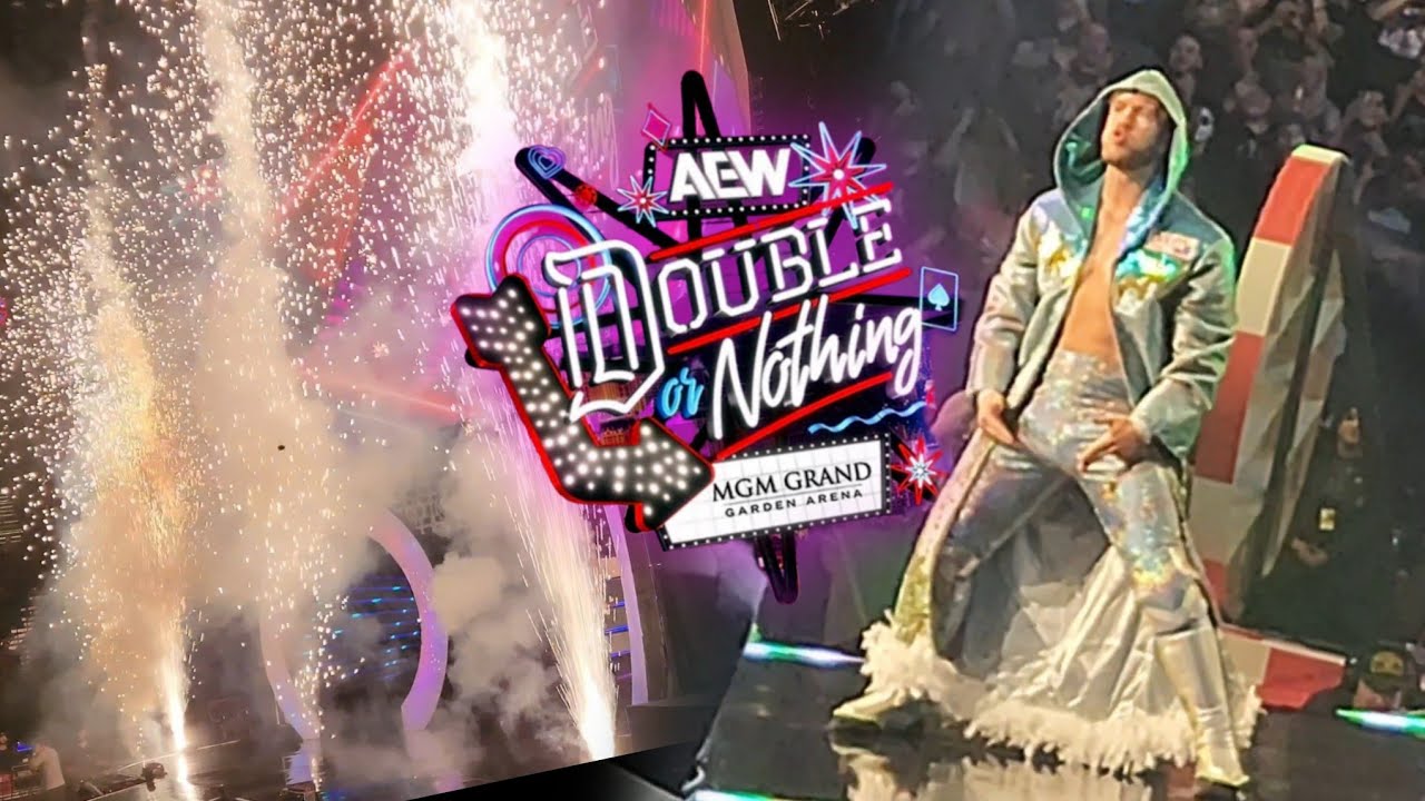 AEW Double or Nothing 2024 Opening Pyro! + Will Ospreay's Entrance - MGM Grand Garden Arena •4K60fps