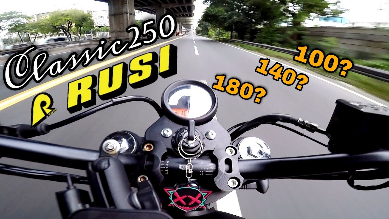 STOCK RUSI CLASSIC 250 TOP SPEED 🔥