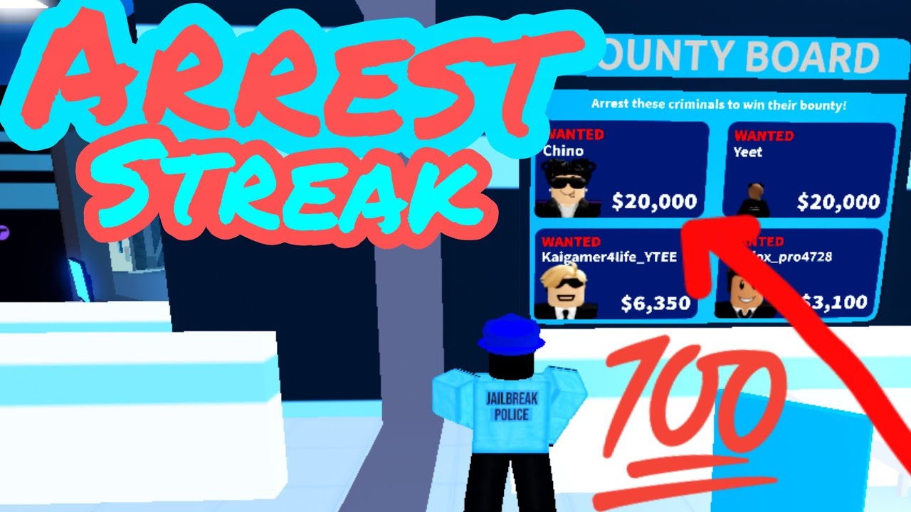 Arresting Streak Let's Begin ROBLOX Jailbreak