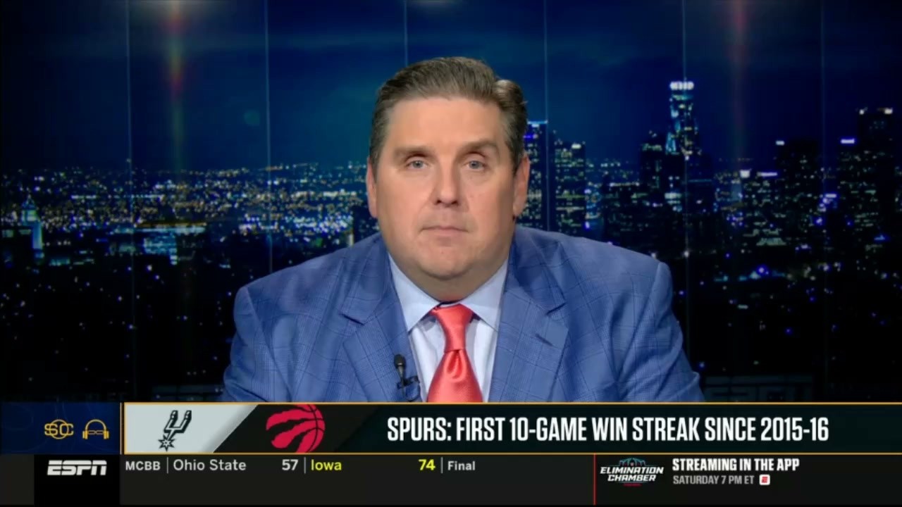 ESPN SC | Biran on Spurs win 10th straight game - Nuggets snap Celtics’ 4-game win streak