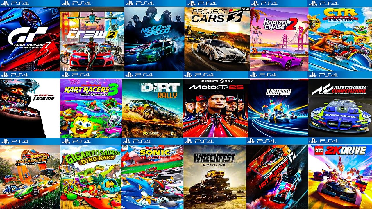 Top 30 Best PS4 RACING Games