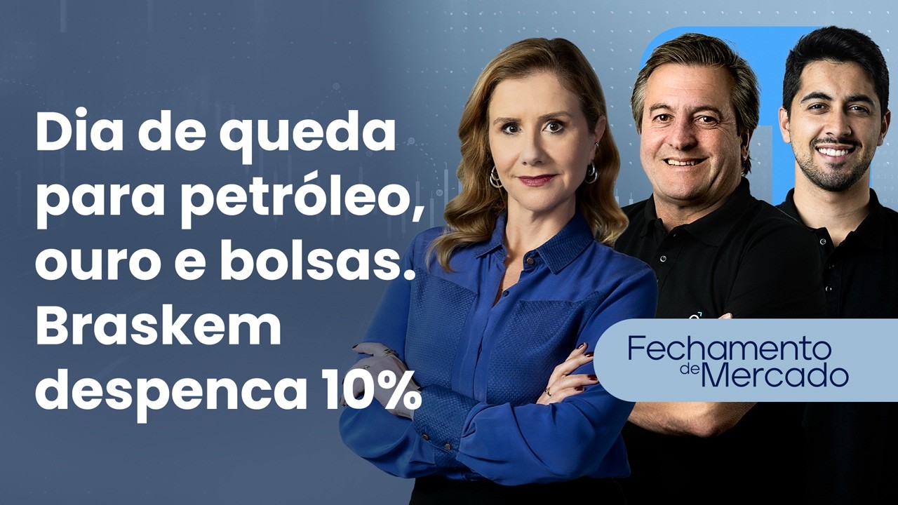 🔴 12/02/26 Dia de queda para petróleo, ouro e bolsas | Braskem despenca 10% | Fechamento de Mercado