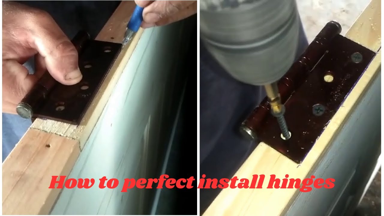 How to perfect install hinges| #masterwoodworks | Door hinges