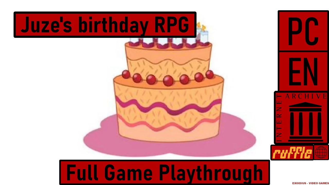 Juze's birthday RPG [PC|Internet Archive|Browser|Ruffle|EN] | Full Game Playthrough