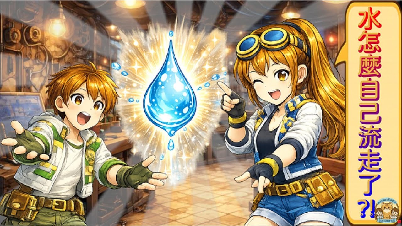 水怎麼自己流走了？！💧 原來不是魔法，是…？！【Aurora & Kimi Lab】