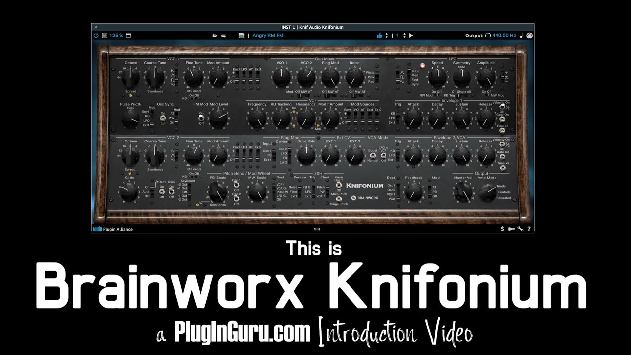 This is Brainworx Knifonium! ANALOG Synth in Software NIRVANA!!