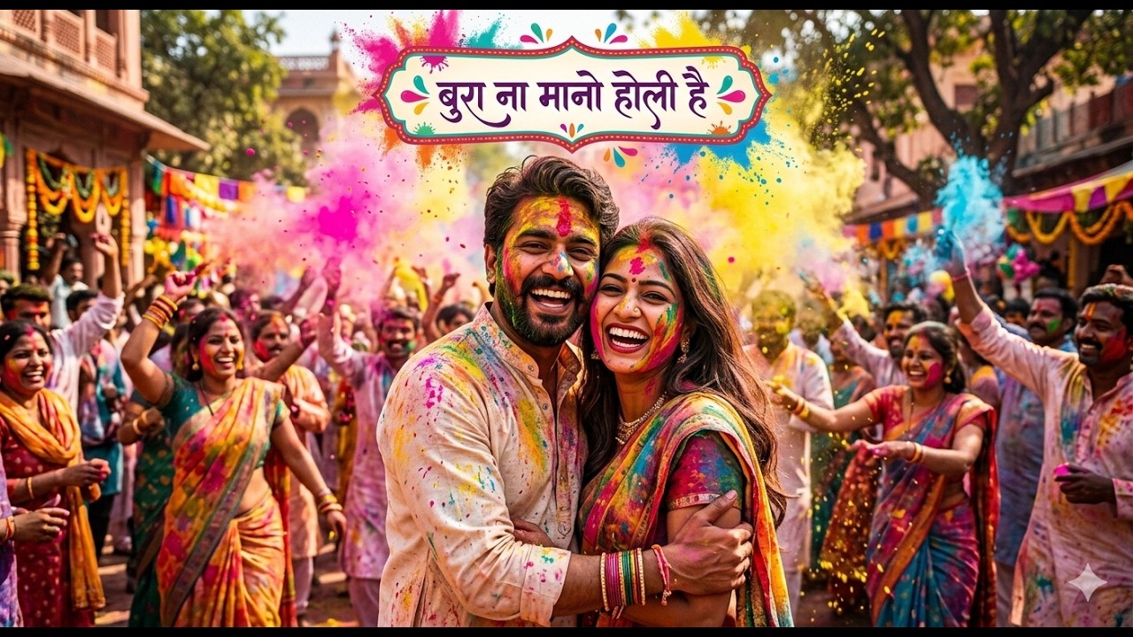 Bura Na Mano Holi Hai 🎨 | Romantic Holi DJ Song | Couple Dance Holi Song 2026 | AI Music