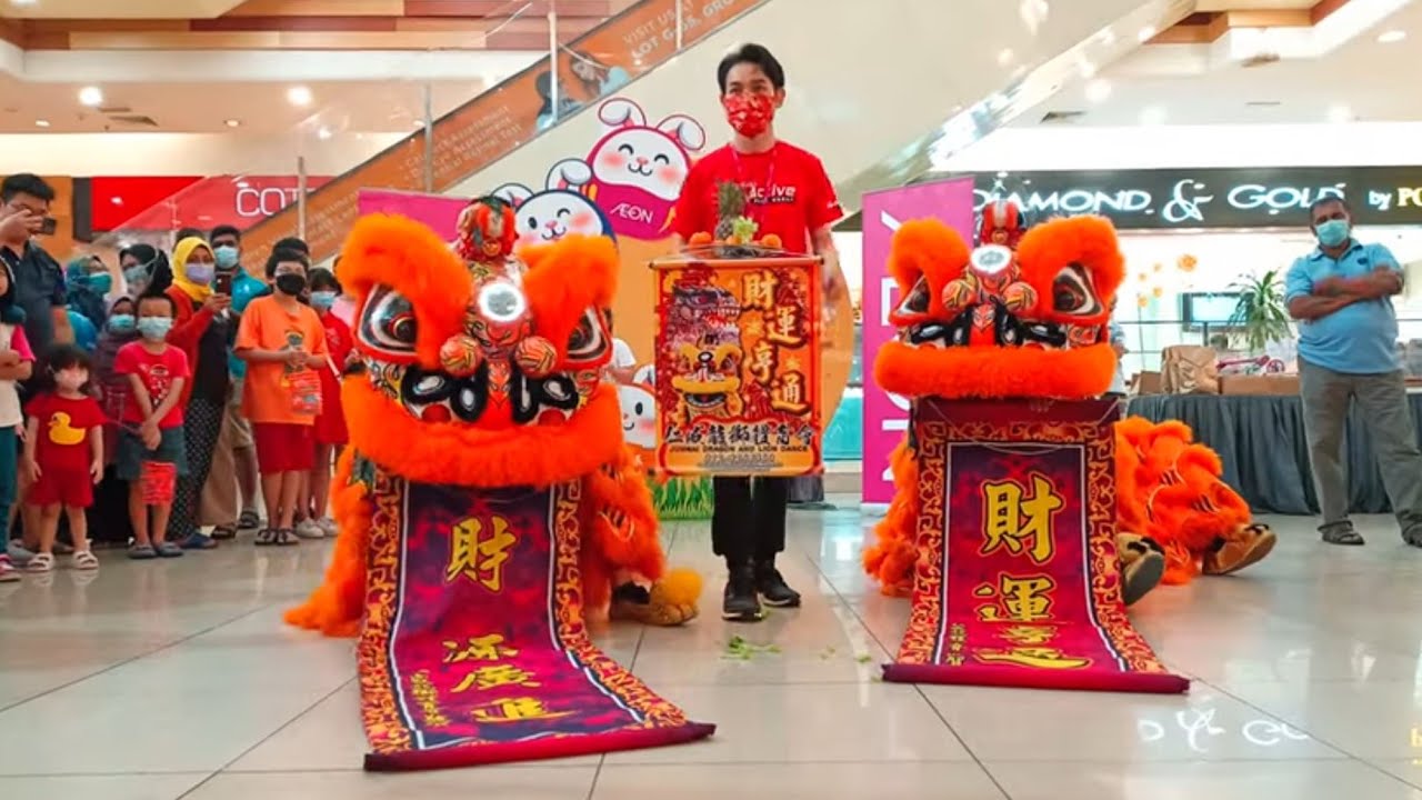 Double Lion Dance Tour at AEON Bukit Tinggi