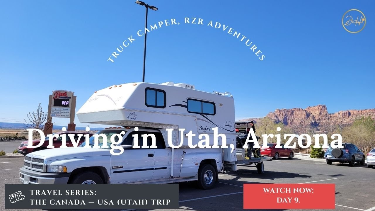 Day 9. Driving in Utah, Arizona The Canada—USA Trip / 9 День. Едем через штаты Юта и Аризона
