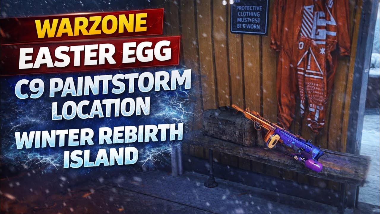 WARZONE EASTER EGG C9 PAINTSTORM LOCATION WINTER REBIRTH ISLAND BLACK OPS 7 #bo7 #blackops7