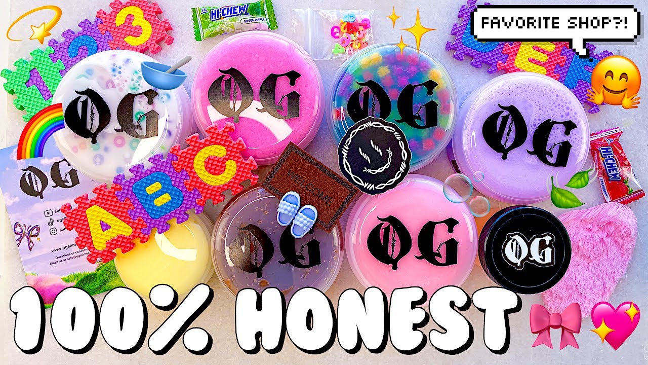 $120 OG Slimes Famous Slime Shop Review Unboxing 💖 100% Honest TikTok & Instagram Famous