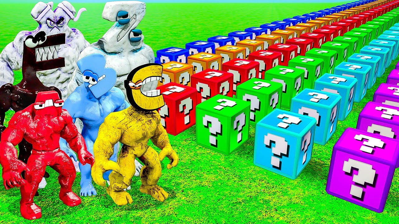 БИТВА ЛАКИ БЛОКОВ С НОВЫМИ КАЧКАМИ АЛФАВИТ ЛОР В ГАРРИС МОД! ALPHABET LORE В Garry`s Mod