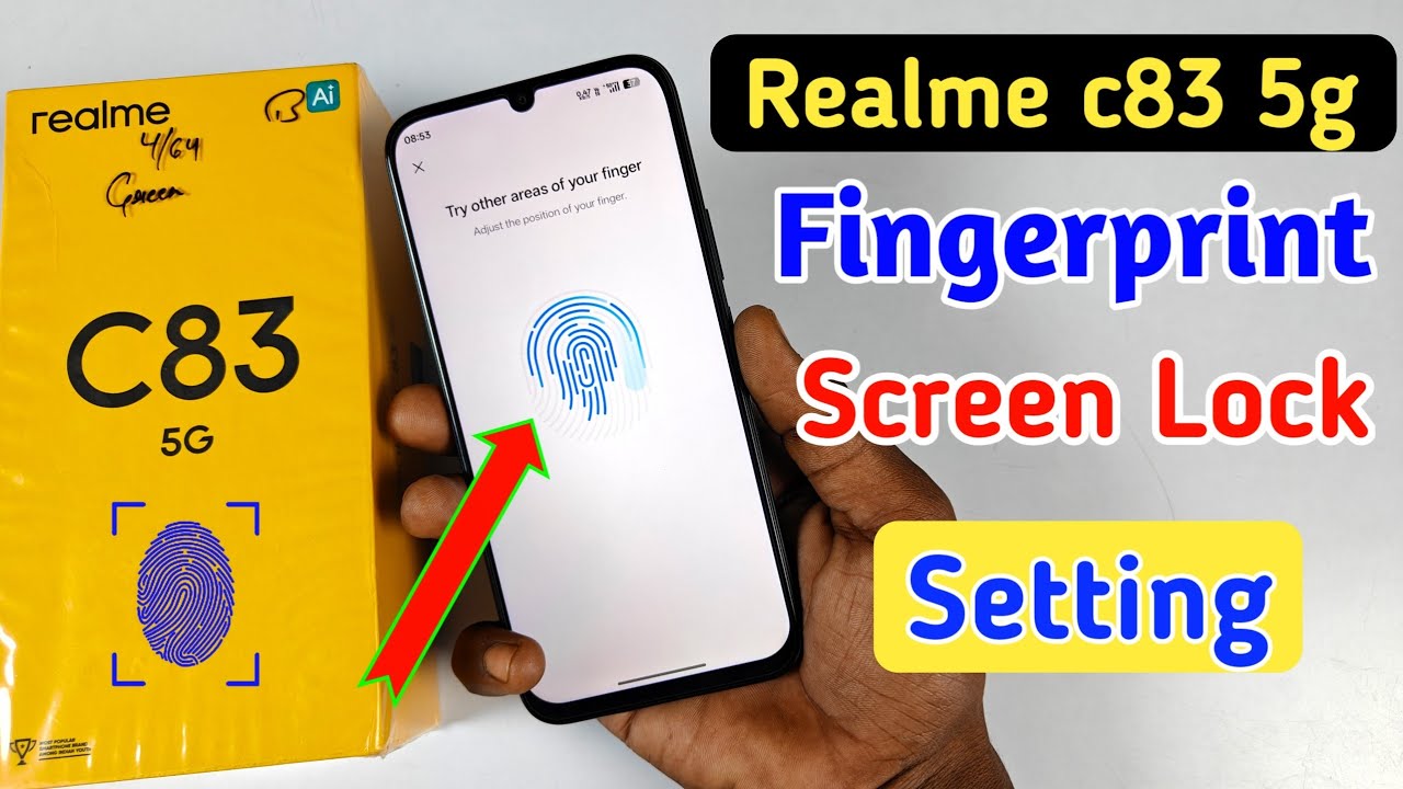 Realme c83 5g me fingerprint screen lock | fingerprint lock setting in Realme c83 5g | Realme c83