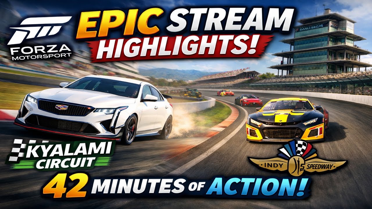 Forza motorsport super sedan race at Kyalmi and Indy with my blackwing